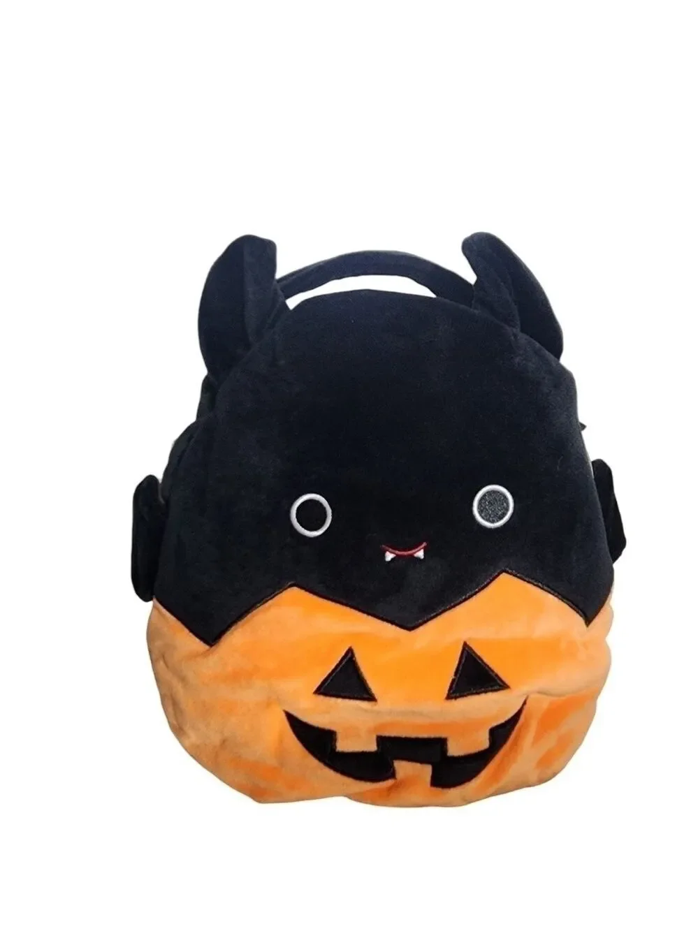 Nwt Emily Bat Squishmallows treat pail Halloween bag bat in pumpkin